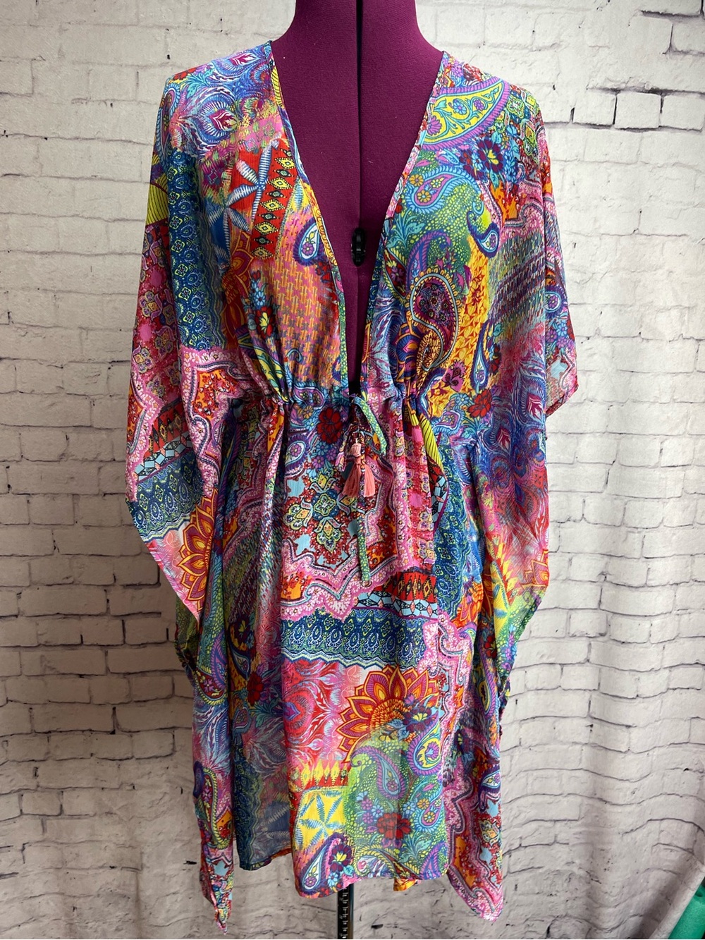 Bleu Rod Beattie size medium groovy baby caftan swim cover